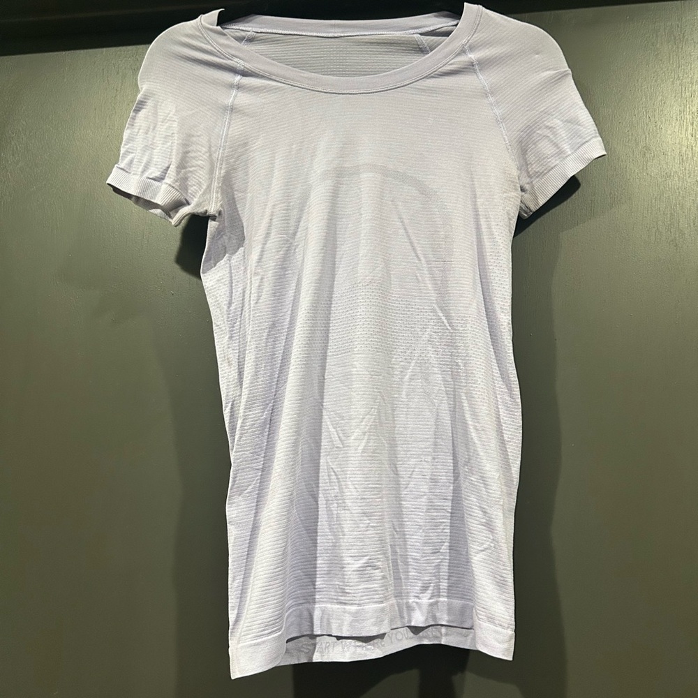 lululemon athletica light purple Short Sleeve Tee